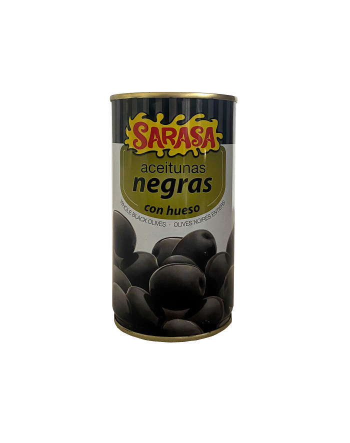 Oliwki SARASA NEGRAS puszka 350g czarne z pestką główny