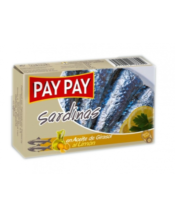 Pay-Pay Sardynki w oleju słonecznikowym z cytryną 120 g