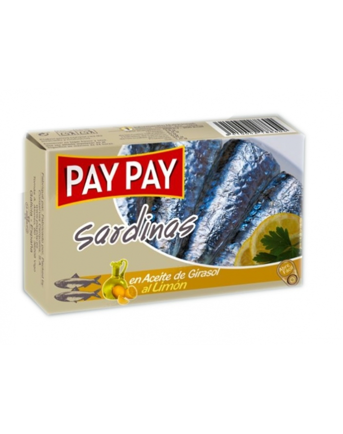 Pay-Pay Sardynki w oleju słonecznikowym z cytryną 120 g główny