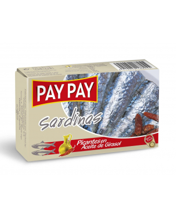 Pay-Pay Sardynki w pikantnym oleju słonecznikowym 120g.