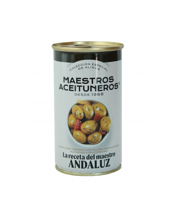 Oliwki MAESTROS ANDALUZ puszka 350g zielone z pestką w tradycyjnej marynacie andaluzyjskiej
