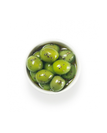 Oliwki MAESTROS EMBRUJOS puszka 4,2kg zielone z pestką w tradycyjnej marynacie z oliwy i przypraw