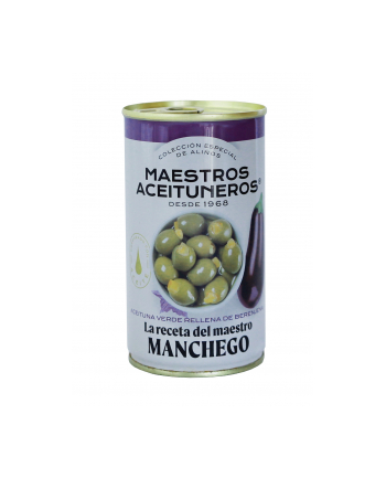 Oliwki MAESTROS MANCHEGO puszka 4,2kg zielone bez pestki nadziewane bakłażanem