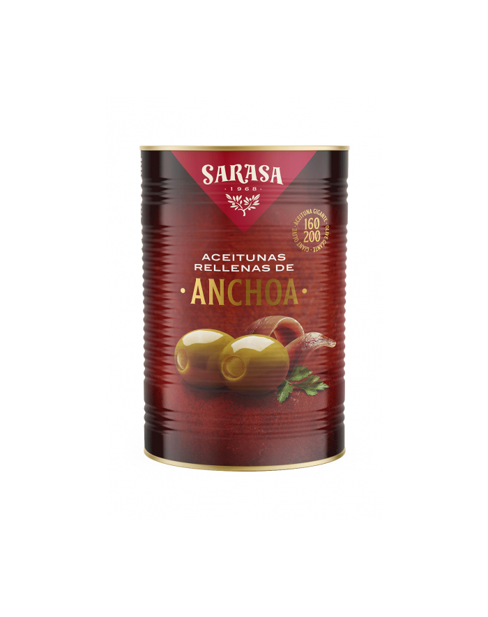 Oliwki SARASA Anchoa pusz. 4200g zielone oliwki nadziewane pastą anchois - bez pestki główny